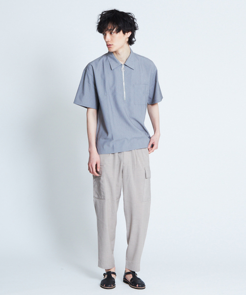 MYSELF ABAHOUSE(マイセルフアバハウス)の「【MYSELF ABAHOUSE】TRストレッチ テーパード カーゴパンツ(カーゴパンツ・メンズ・ベージュ/ネイビー/グレー・S/M/L)」の6枚目の写真