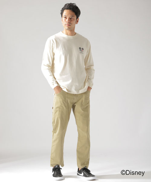 BAYFLOW(ベイフロー)の「【Disney(ディズニー)】サーフプリントL/S T(Tシャツ/カットソー・メンズ・ホワイト/オフホワイト/ピンク/イエロー・SMALL/MEDIUM/LARGE)」の11枚目の写真