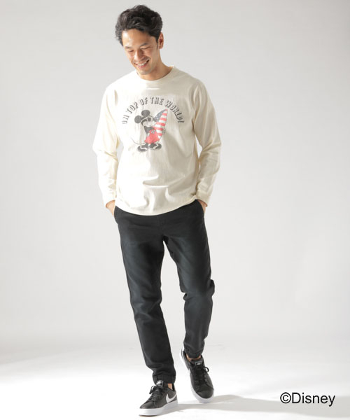 BAYFLOW(ベイフロー)の「【Disney(ディズニー)】サーフプリントL/S T(Tシャツ/カットソー・メンズ・ホワイト/オフホワイト/ピンク/イエロー・SMALL/MEDIUM/LARGE)」の14枚目の写真