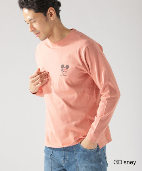 BAYFLOW(ベイフロー)の「【Disney(ディズニー)】サーフプリントL/S T(Tシャツ/カットソー・メンズ・ホワイト/オフホワイト/ピンク/イエロー・SMALL/MEDIUM/LARGE)」の15枚目の写真