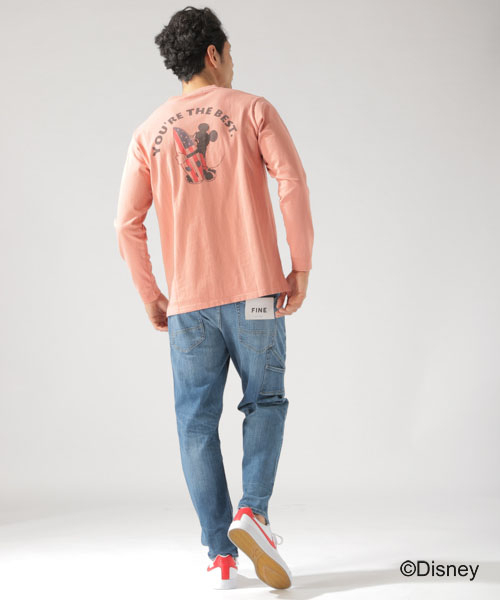 BAYFLOW(ベイフロー)の「【Disney(ディズニー)】サーフプリントL/S T(Tシャツ/カットソー・メンズ・ホワイト/オフホワイト/ピンク/イエロー・SMALL/MEDIUM/LARGE)」の17枚目の写真