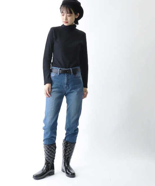 HUNTER(ハンター)の「∴【HUNTER/ハンター】REFIND GLOSS QUILT SHORT WFS1029RGL HUT(レインシューズ・レディース・ブラック/ネイビー・3/4/5/6/7)」の5枚目の写真