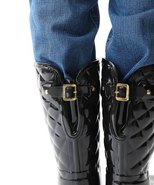 HUNTER(ハンター)の「∴【HUNTER/ハンター】REFIND GLOSS QUILT SHORT WFS1029RGL HUT(レインシューズ・レディース・ブラック/ネイビー・3/4/5/6/7)」の10枚目の写真