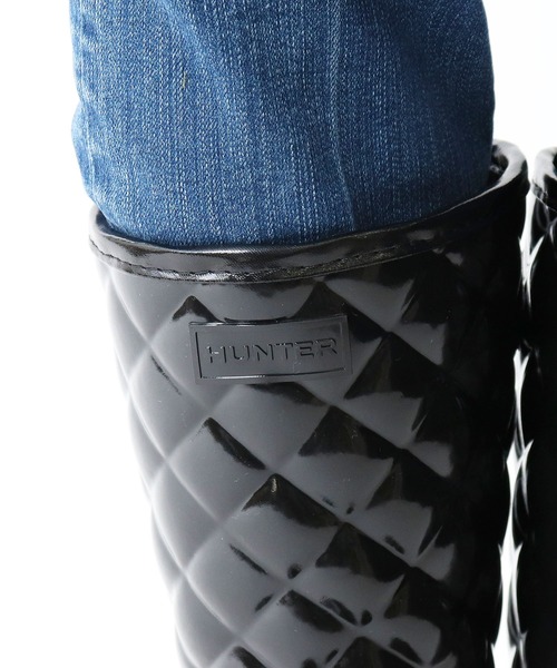 HUNTER(ハンター)の「∴【HUNTER/ハンター】REFIND GLOSS QUILT SHORT WFS1029RGL HUT(レインシューズ・レディース・ブラック/ネイビー・3/4/5/6/7)」の12枚目の写真