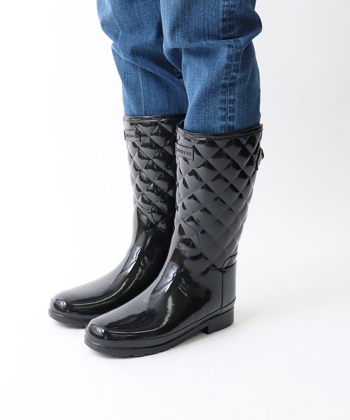 ∴【HUNTER/ハンター】REFIND GLOSS QUILT SHORT WFS1029RGL HUT