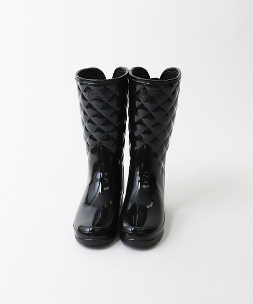 HUNTER(ハンター)の「∴【HUNTER/ハンター】REFIND GLOSS QUILT SHORT WFS1029RGL HUT(レインシューズ・レディース・ブラック/ネイビー・3/4/5/6/7)」の17枚目の写真