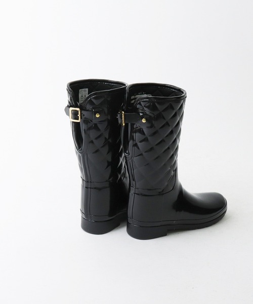 HUNTER(ハンター)の「∴【HUNTER/ハンター】REFIND GLOSS QUILT SHORT WFS1029RGL HUT(レインシューズ・レディース・ブラック/ネイビー・3/4/5/6/7)」の18枚目の写真
