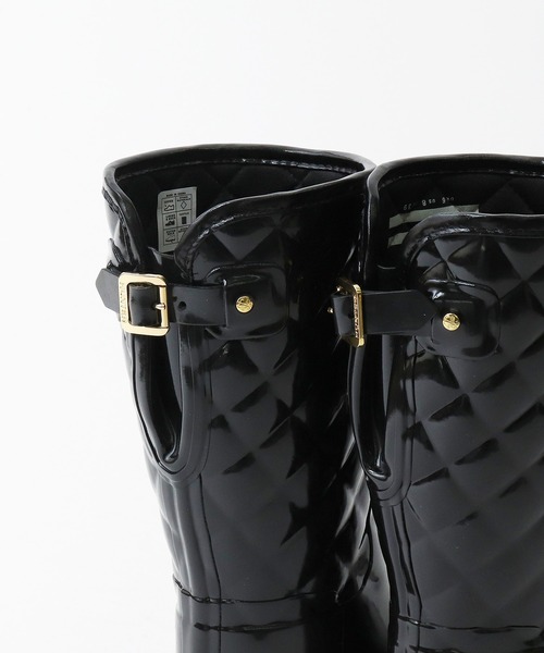 HUNTER(ハンター)の「∴【HUNTER/ハンター】REFIND GLOSS QUILT SHORT WFS1029RGL HUT(レインシューズ・レディース・ブラック/ネイビー・3/4/5/6/7)」の19枚目の写真