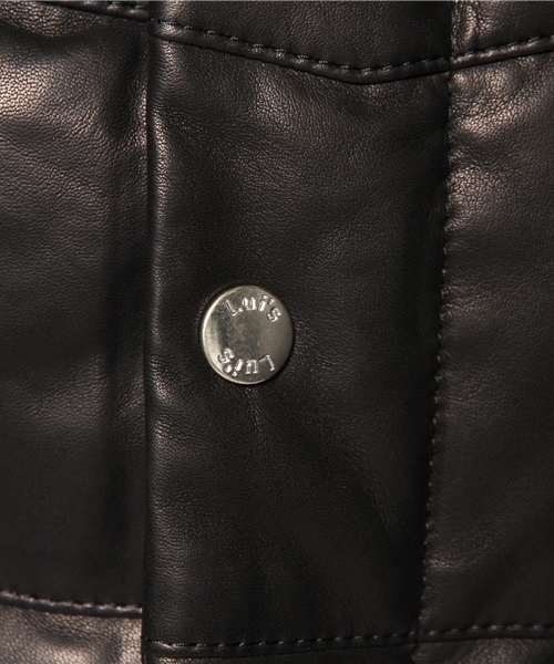 Lui's（ルイス）の「Lui's レザーダウンジャケット（ダウンジャケット/コート・メンズ・ブラック/キャメル・LARGE/MEDIUM/SMALL）」の10枚目の写真