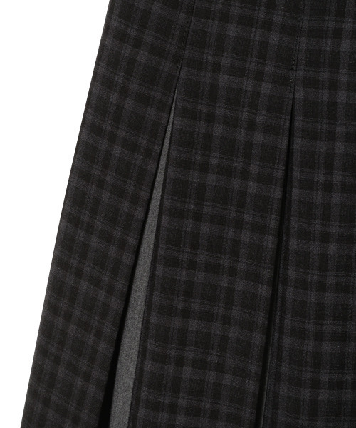 Candy Stripper（キャンディストリッパー）の「HIDE AND SEEK CHECK PLEATS スカート（スカート・レディース・ブラック/ネイビー・1/2）」の9枚目の写真