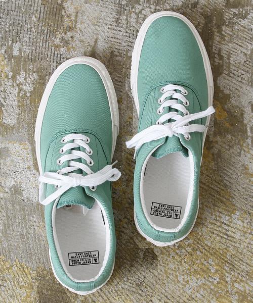 coen(コーエン)の「カリフォルニアキャンバススニーカー(スニーカー・メンズ・ケリー/ネイビー/ホワイト/ライトブルー・MEDIUM/SMALL/X-LARGE/LARGE)」の3枚目の写真