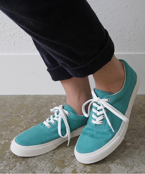 coen(コーエン)の「カリフォルニアキャンバススニーカー(スニーカー・メンズ・ケリー/ネイビー/ホワイト/ライトブルー・MEDIUM/SMALL/X-LARGE/LARGE)」の12枚目の写真