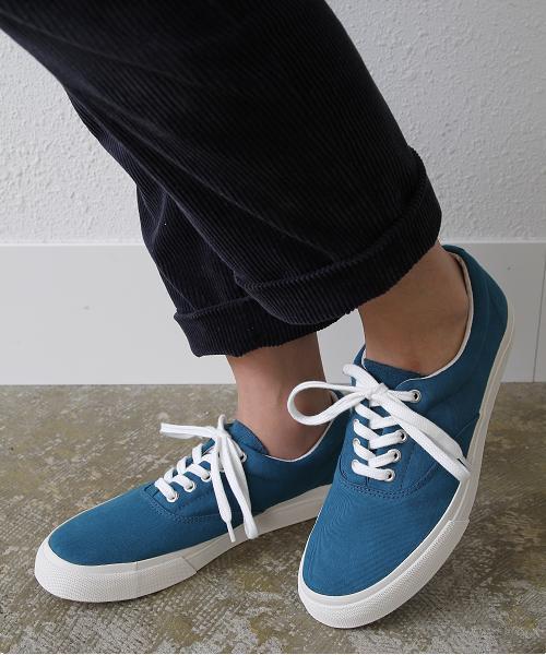 coen(コーエン)の「カリフォルニアキャンバススニーカー(スニーカー・メンズ・ケリー/ネイビー/ホワイト/ライトブルー・MEDIUM/SMALL/X-LARGE/LARGE)」の9枚目の写真