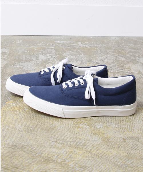 coen(コーエン)の「カリフォルニアキャンバススニーカー(スニーカー・メンズ・ケリー/ネイビー/ホワイト/ライトブルー・MEDIUM/SMALL/X-LARGE/LARGE)」の10枚目の写真