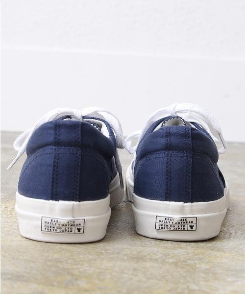 coen(コーエン)の「カリフォルニアキャンバススニーカー(スニーカー・メンズ・ケリー/ネイビー/ホワイト/ライトブルー・MEDIUM/SMALL/X-LARGE/LARGE)」の5枚目の写真