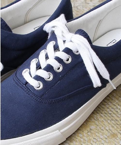 coen(コーエン)の「カリフォルニアキャンバススニーカー(スニーカー・メンズ・ケリー/ネイビー/ホワイト/ライトブルー・MEDIUM/SMALL/X-LARGE/LARGE)」の6枚目の写真