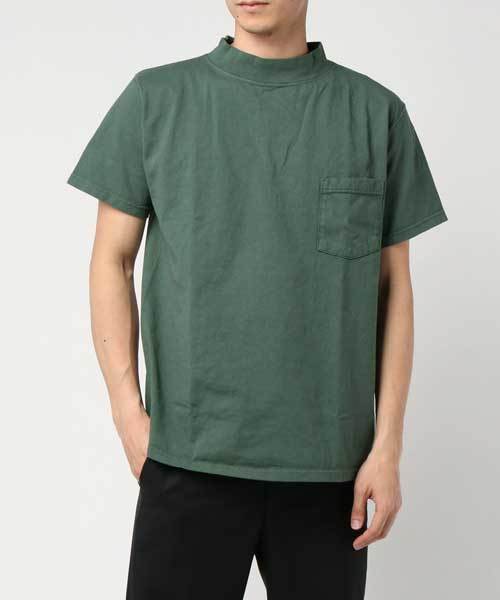 Goodwear(Since1983)（グッドウェア）の「【MADE IN USA】S/S MOCK NECK POCKET TEE / ショートスリーブ　モックネックポケットＴ（Tシャツ/カットソー・メンズ・マスタード/ブルーグラス/ブラック系その他/杢グレー/ナチュラル/ブラウン/ネイビー/ダークオリーブ/ホワイト/チャコールグレー/ピンク系その他/イエロー系その他/パープル系その他/グリーン系その他/ブラック/グリーン/オリーブ/イエロー系その他2/レッド/ブルー系その他/グレー系その他/グレイッシュベージュ/コバルトブルー/ピンク系その他2/グリーン系その他2/ブラウン系その他/ライトグリーン/ライトイエロー/カーキ系2/パープル系その他2/キナリ/グリーン系その他3/オレンジ系その他3/ブルー系その他2/モスグリーン/オレンジ系その他2/グレー系その他3/クリーム/ライトグリーン系・SMALL/MEDIUM/LARGE/X-LARGE）」の19枚目の写真