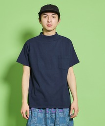 【MADE IN USA】S/S MOCK NECK POCKET TEE / ショートスリーブ　モックネックポケットＴ