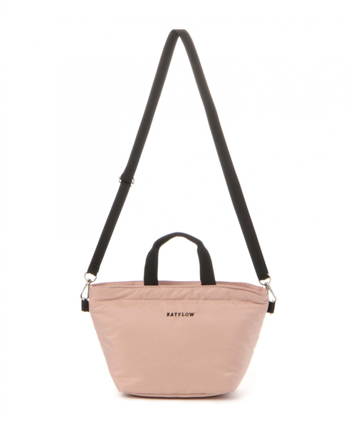 BAYFLOW(ベイフロー)の「2WAYパディングミニロゴトート(トートバッグ・レディース・ベビーピンク/ベージュ/オレンジ/ライトグレー/ブラック・FREE)」の14枚目の写真