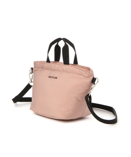 BAYFLOW(ベイフロー)の「2WAYパディングミニロゴトート(トートバッグ・レディース・ベビーピンク/ベージュ/オレンジ/ライトグレー/ブラック・FREE)」の15枚目の写真