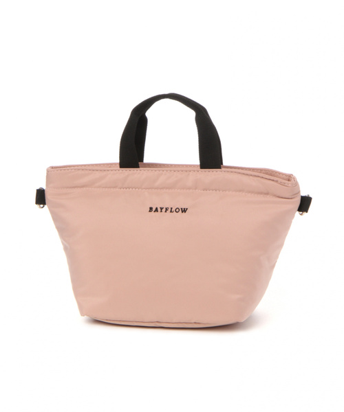 BAYFLOW(ベイフロー)の「2WAYパディングミニロゴトート(トートバッグ・レディース・ベビーピンク/ベージュ/オレンジ/ライトグレー/ブラック・FREE)」の17枚目の写真