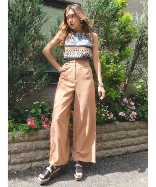 EVRIS（エヴリス）の「オリエンタルジャガードタンクKNITプルオーバー（ニット/セーター・レディース・オレンジ/ブルー/ベージュ・FREE）」の11枚目の写真