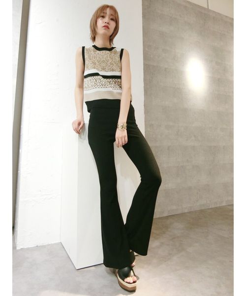 EVRIS（エヴリス）の「オリエンタルジャガードタンクKNITプルオーバー（ニット/セーター・レディース・オレンジ/ブルー/ベージュ・FREE）」の18枚目の写真