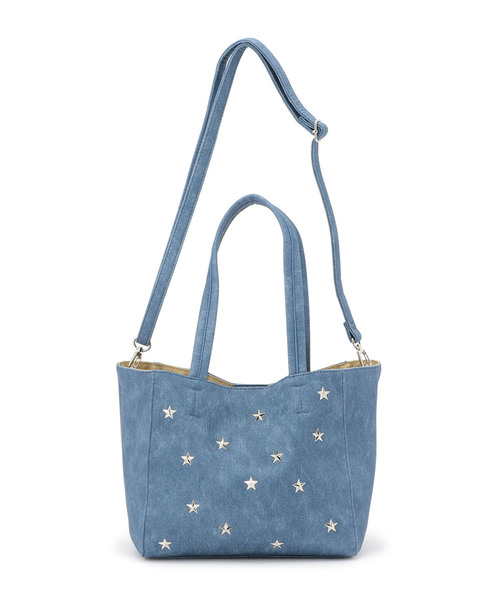 Petit Honfleur（プチオンフルール）の「スターズトートバッグ（トートバッグ・レディース・ブラック/ブルー・フリー）」の13枚目の写真