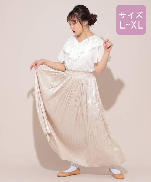 apres jour（アプレジュール）の「【大きいサイズ】バックリボンブラウス【ZOZOTOWN限定アイテム】（シャツ/ブラウス・レディース・オフホワイト/ボルドー/ピンクベージュ・X-LARGE）」の9枚目の写真