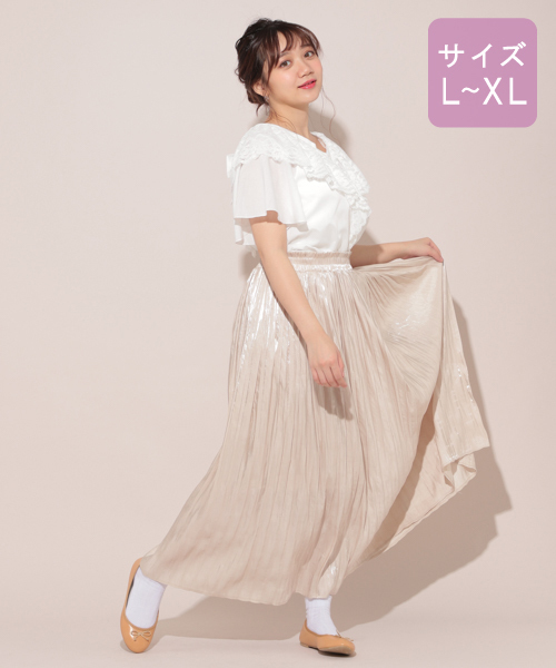 apres jour（アプレジュール）の「【大きいサイズ】バックリボンブラウス【ZOZOTOWN限定アイテム】（シャツ/ブラウス・レディース・オフホワイト/ボルドー/ピンクベージュ・X-LARGE）」の10枚目の写真