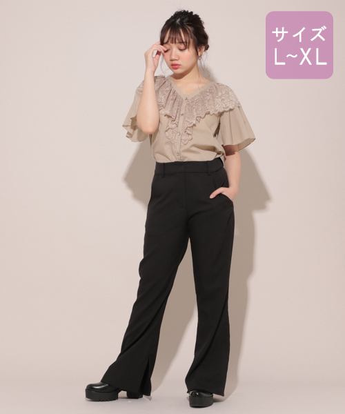 apres jour（アプレジュール）の「【大きいサイズ】バックリボンブラウス【ZOZOTOWN限定アイテム】（シャツ/ブラウス・レディース・オフホワイト/ボルドー/ピンクベージュ・X-LARGE）」の16枚目の写真