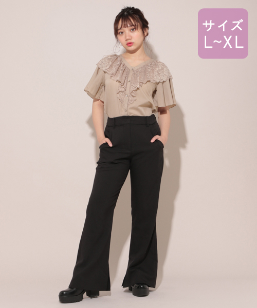 apres jour（アプレジュール）の「【大きいサイズ】バックリボンブラウス【ZOZOTOWN限定アイテム】（シャツ/ブラウス・レディース・オフホワイト/ボルドー/ピンクベージュ・X-LARGE）」の17枚目の写真