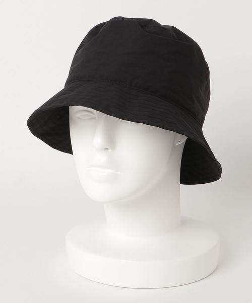 KIJIMA TAKAYUKI（キジマ　タカユキ）の「KIJIMA TAKAYUKI / コットンナイロンバケットハット（ハット・メンズ・ライトグレー/ブラック・2）」の5枚目の写真