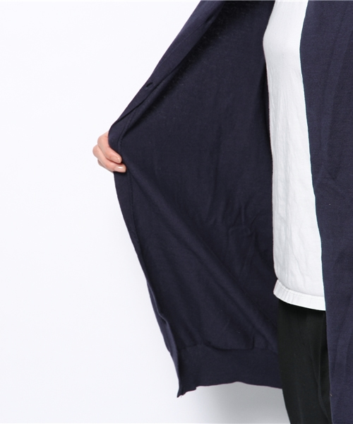 URBAN RESEARCH DOORS WOMENS(アーバンリサーチ ドアーズ ウィメンズ)の「DOORS コットンロングルーズカーデ(カーディガン/ボレロ・レディース・オフホワイト/杢グレー/ネイビー・ONE)」の9枚目の写真