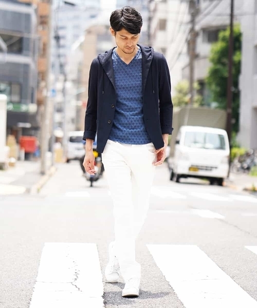 MICHEL KLEIN HOMME (ミッシェルクランオム)の「羽織り(リンクスカノコジャガード)(パーカー・メンズ・カーキ/ネイビー/バイオレット・46/48/51)」の22枚目の写真
