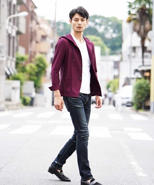 MICHEL KLEIN HOMME (ミッシェルクランオム)の「羽織り(リンクスカノコジャガード)(パーカー・メンズ・カーキ/ネイビー/バイオレット・46/48/51)」の10枚目の写真