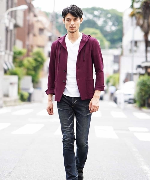 MICHEL KLEIN HOMME (ミッシェルクランオム)の「羽織り(リンクスカノコジャガード)(パーカー・メンズ・カーキ/ネイビー/バイオレット・46/48/51)」の13枚目の写真