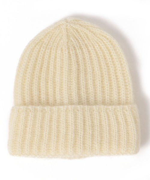 SHIPS（シップス）の「FERRUCCIO VECCHI：ニットキャップ（ニットキャップ/ビーニー・レディース・オフホワイト/キャメル/イエロー・ONE SIZE）」の2枚目の写真