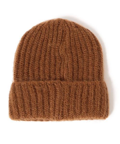 SHIPS（シップス）の「FERRUCCIO VECCHI：ニットキャップ（ニットキャップ/ビーニー・レディース・オフホワイト/キャメル/イエロー・ONE SIZE）」の4枚目の写真