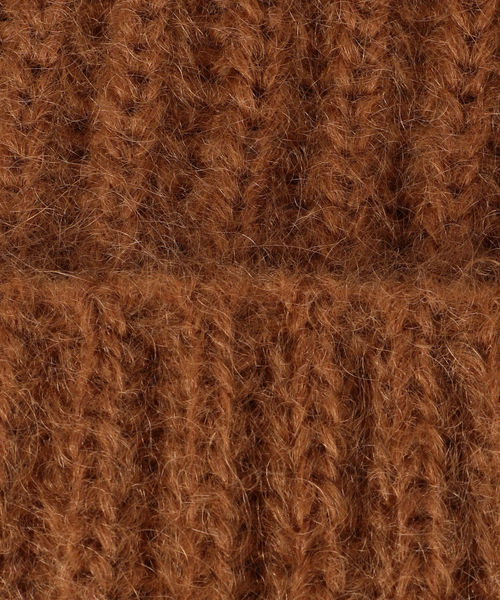 SHIPS（シップス）の「FERRUCCIO VECCHI：ニットキャップ（ニットキャップ/ビーニー・レディース・オフホワイト/キャメル/イエロー・ONE SIZE）」の5枚目の写真