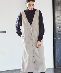 American Holic アメリカンホリック の コール天両vネックワンピース ワンピース Wear