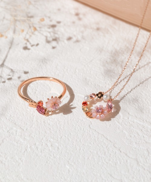 BLOOM(ブルーム)の「K10 ピンクゴールド コスモス リング BLOOM/ブルーム(リング・レディース・ピンクゴールド・9号/13号/11号)」の5枚目の写真