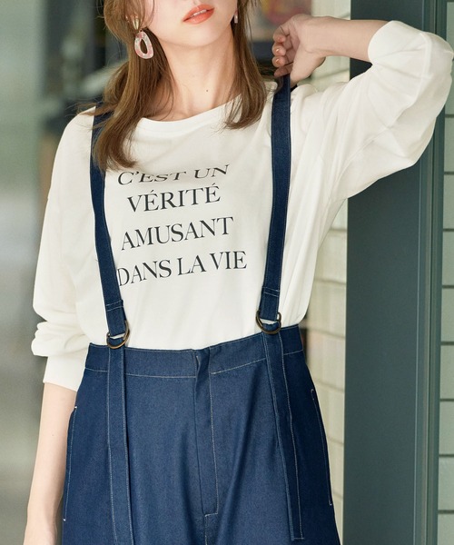 GeeRA（ジーラ）の「プリントゆるシルエットＴシャツ（Tシャツ/カットソー・レディース・オフホワイト/ホワイト系その他/ブラック系その他/その他1/ベージュ/その他2/その他4/その他3/その他5/その他6・MEDIUM/LARGE/X-LARGE/XX-LARGE）」の7枚目の写真