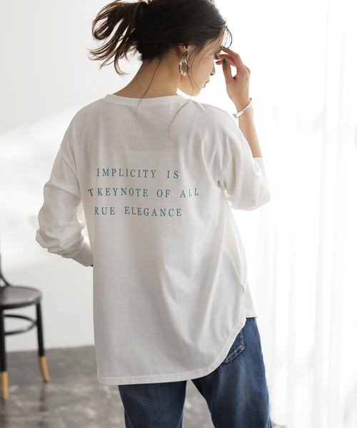 GeeRA（ジーラ）の「プリントゆるシルエットＴシャツ（Tシャツ/カットソー・レディース・オフホワイト/ホワイト系その他/ブラック系その他/その他1/ベージュ/その他2/その他4/その他3/その他5/その他6・MEDIUM/LARGE/X-LARGE/XX-LARGE）」の9枚目の写真