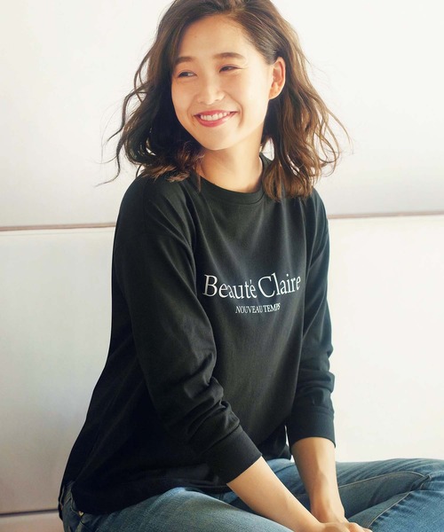 GeeRA（ジーラ）の「プリントゆるシルエットＴシャツ（Tシャツ/カットソー・レディース・オフホワイト/ホワイト系その他/ブラック系その他/その他1/ベージュ/その他2/その他4/その他3/その他5/その他6・MEDIUM/LARGE/X-LARGE/XX-LARGE）」の4枚目の写真