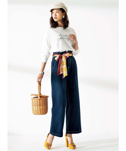 GeeRA（ジーラ）の「プリントゆるシルエットＴシャツ（Tシャツ/カットソー・レディース・オフホワイト/ホワイト系その他/ブラック系その他/その他1/ベージュ/その他2/その他4/その他3/その他5/その他6・MEDIUM/LARGE/X-LARGE/XX-LARGE）」の12枚目の写真