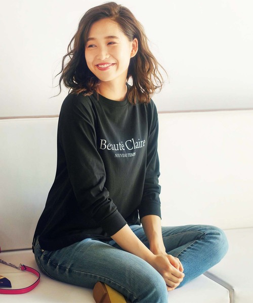 GeeRA（ジーラ）の「プリントゆるシルエットＴシャツ（Tシャツ/カットソー・レディース・オフホワイト/ホワイト系その他/ブラック系その他/その他1/ベージュ/その他2/その他4/その他3/その他5/その他6・MEDIUM/LARGE/X-LARGE/XX-LARGE）」の14枚目の写真