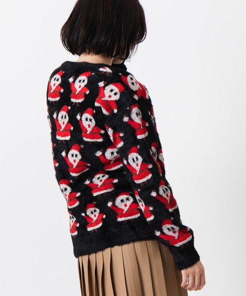 UGLY（アグリー）の「UGLY アグリー クリスマス ダサセーター（ニット/セーター・レディース・ブルー/ピンク/レッド/ホワイト×ピンク/ベージュ/ブラック/ホワイト/ホワイト×ブルー・SMALL/LARGE/FREE）」の21枚目の写真