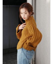 Ungrid | ハイネックワイドリブショートニット(ニット/セーター)
