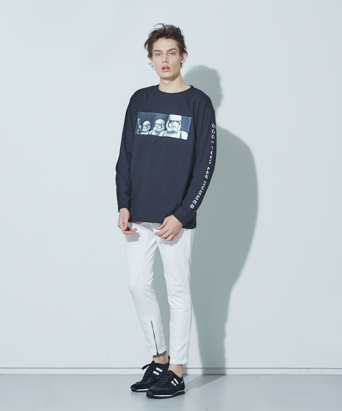 STAR WARS（スターウォーズ）の「【5351POUR LES HOMMES × STAR WARS 】スターウォーズ トルーパーロングTシャツ（Tシャツ/カットソー・メンズ・ブラック・46/48/50）」の2枚目の写真